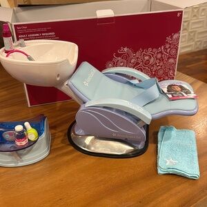 American Girl Doll Spa Chair II EUC in Original Box